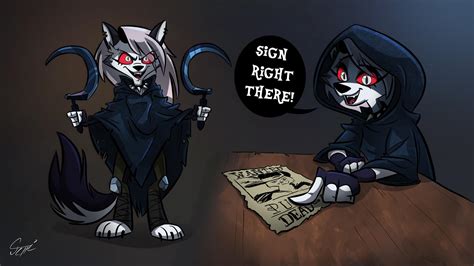 Loona & Death Wolf's Sus Lovers Moments (Helluva Boss Comic .